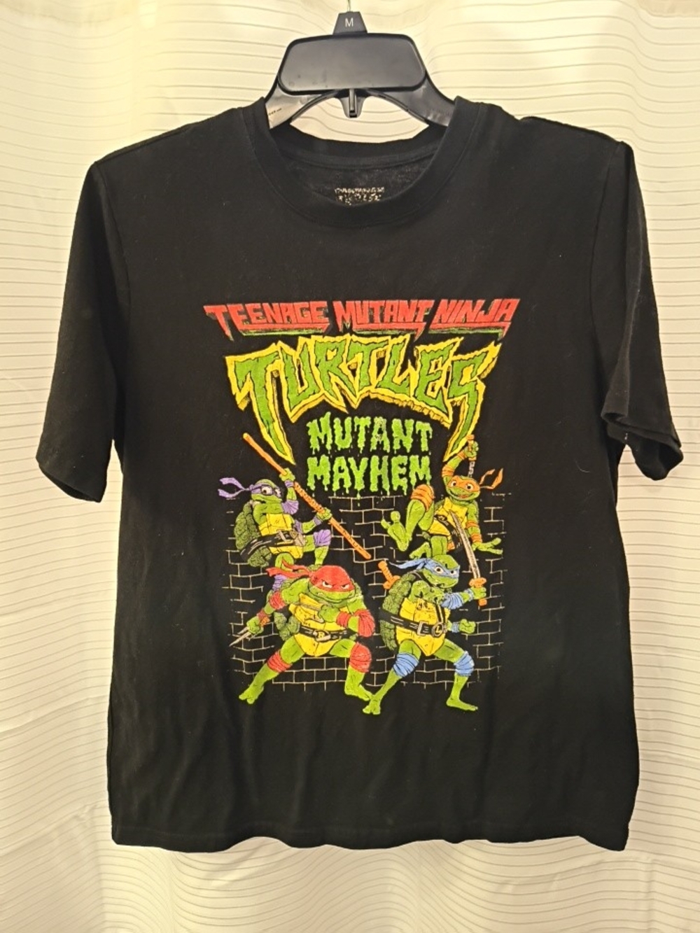 Black Teenage Mutant Ninja Turtles Mutant Mayhem Graphic Tee